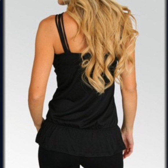 Black Bandeau Top shirt - Picture 3 of 5